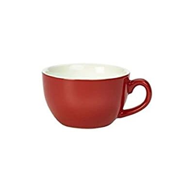 Genware NEV-322125R Royal Bowl Shaped Cup, 25 cl, Red (Pack of 6) Genware NEV-322125R Royal Bowl Shaped Cup, 25 cl, Red (Pack of 6)