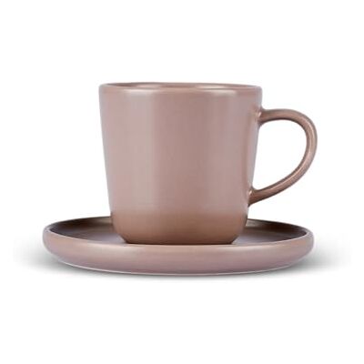 KARACA Eric Turkish Coffee Cup Set for 4 People 8 Piece Coffee Cups with Saucers Small Stoneware Espresso Cups Set Ideal for Serving Arabic Coffee, Greek Coffee (88ml) KARACA Eric Turkish Coffee Cup Set for 4 People 8 Piece Coffee Cups with Saucers Small Stoneware Espresso Cups Set Ideal for Serving Arabic Coffee, Greek Coffee (88ml)