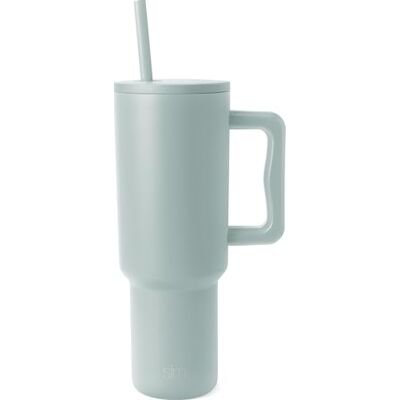 Simple Modern Tumbler 40 oz with Handle and Straw Insulated Stainless Steel Water Bottle Iced Coffee Cup Travel Mug Gifts for Women & Men Trek 1180ml Sea Glass Sage Simple Modern Tumbler 40 oz with Handle and Straw Insulated Stainless Steel Water Bottle Iced Coffee Cup Travel Mug Gifts for Women & Men Trek 1180ml Sea Glass Sage