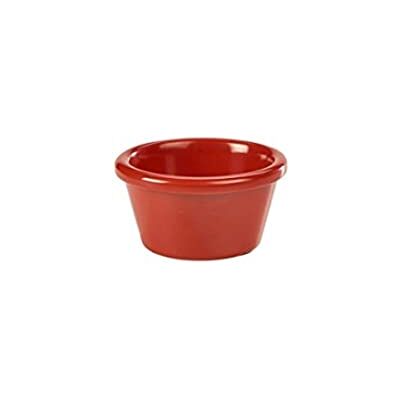 Genware NEV-S280-05 Ramekin, Smooth, 3 oz., Red Genware NEV-S280-05 Ramekin, Smooth, 3 oz., Red