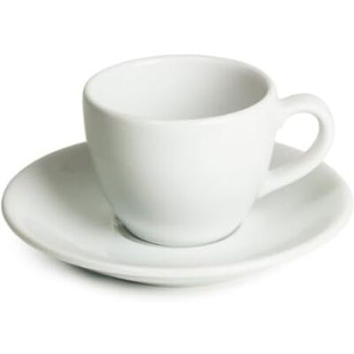Genware Espresso Cups and Saucers 3oz / 90ml, 312109/182112, Pack of 6 Genware Espresso Cups and Saucers 3oz / 90ml, 312109/182112, Pack of 6