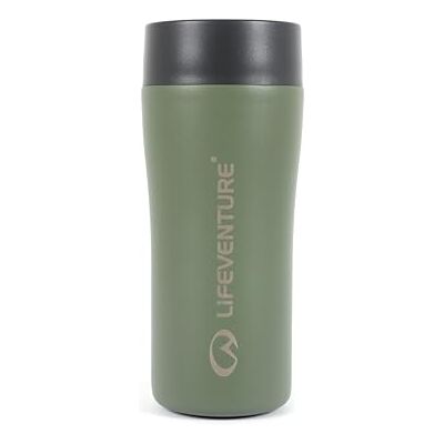 Lifeventure One-Touch Thermal Mug, 360° Push-Click Commuter Lid, 350ml, Khaki Lifeventure One-Touch Thermal Mug, 360° Push-Click Commuter Lid, 350ml, Khaki