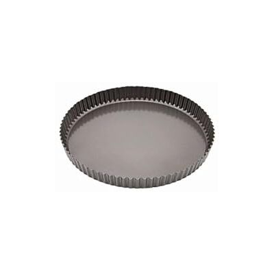 Genware NEV-FQT-CS29 Fluted Quiche Tin, Non-Stick, Carbon Steel, 29 cm Genware NEV-FQT-CS29 Fluted Quiche Tin, Non-Stick, Carbon Steel, 29 cm