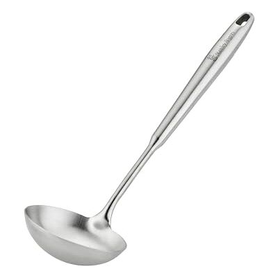 Stanley Monobloc Stainless Steel Soup Ladle, Satin Finish Kitchen Utensil with Deep Bowl, Hanging Loop & Dishwasher Safe, Cooking Ladle for Serving Soups, Stews & Sauces, 33.5x9.5x2.1cm Stanley Monobloc Stainless Steel Soup Ladle, Satin Finish Kitchen Utensil with Deep Bowl, Hanging Loop & Dishwasher Safe, Cooking Ladle for Serving Soups, Stews & Sauces, 33.5x9.5x2.1cm