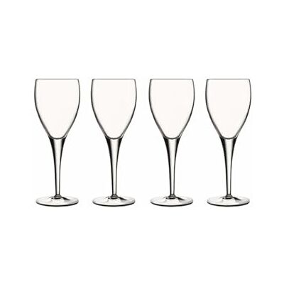 Luigi Bormioli Large Wine Glasses Set of 4 Michelangelo Crystal Wine Glasses 340ml, Ultra Clear and Durable Dishwasher Safe Glassware with Titanium Reinforced Stems, Gift Box Included, Made In Italy Luigi Bormioli Large Wine Glasses Set of 4 Michelangelo Crystal Wine Glasses 340ml, Ultra Clear and Durable Dishwasher Safe Glassware with Titanium Reinforced Stems, Gift Box Included, Made In Italy