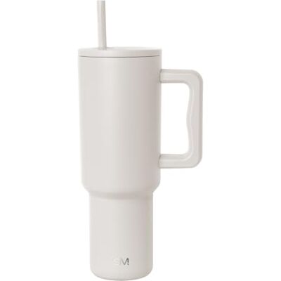 Simple Modern Tumbler 40 oz with Handle and Straw Insulated Stainless Steel Water Bottle Iced Coffee Cup Travel Mug Gifts for Women & Men Trek 1180ml Almond Birch Simple Modern Tumbler 40 oz with Handle and Straw Insulated Stainless Steel Water Bottle Iced Coffee Cup Travel Mug Gifts for Women & Men Trek 1180ml Almond Birch