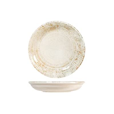 H&H Eris Set of 6 Porcelain Soup Plates, 21 cm, Modern Design, Elegant for Serving Dishes, Beige H&H Eris Set of 6 Porcelain Soup Plates, 21 cm, Modern Design, Elegant for Serving Dishes, Beige