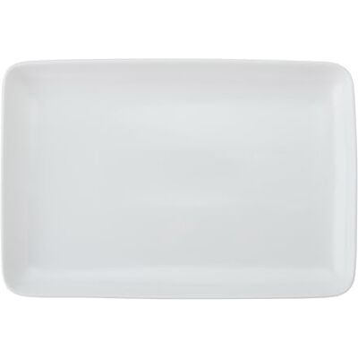 MIKASA Chalk Rectangle White Porcelain Serving Platter, White Glossy Rectangular Plate, Ideal for Buffets, Appetisers, Desserts, Party Food, Dishwasher Safe, 33cm MIKASA Chalk Rectangle White Porcelain Serving Platter, White Glossy Rectangular Plate, Ideal for Buffets, Appetisers, Desserts, Party Food, Dishwasher Safe, 33cm