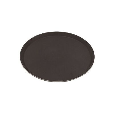 Genware NEV-1600GR-004 Gengrip Tray, Fibreglass Round 16", Black Genware NEV-1600GR-004 Gengrip Tray, Fibreglass Round 16", Black