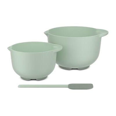 Mepal Mixing Bowl Set 3 Pieces Chef it Non-Slip Base Microwave and Dishwasher Safe Bowls with Dough Scraper Material Resistant up to 110°C 3000 + 1500 ml Nordic sage Mepal Mixing Bowl Set 3 Pieces Chef it Non-Slip Base Microwave and Dishwasher Safe Bowls with Dough Scraper Material Resistant up to 110°C 3000 + 1500 ml Nordic sage