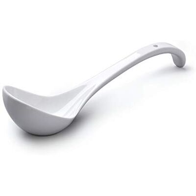 WM Bartleet & Sons 1750 Wm Bartleet & Sons Traditional Porcelain Sauce and Soup Ladle, 27cm – White WM Bartleet & Sons 1750 Wm Bartleet & Sons Traditional Porcelain Sauce and Soup Ladle, 27cm – White