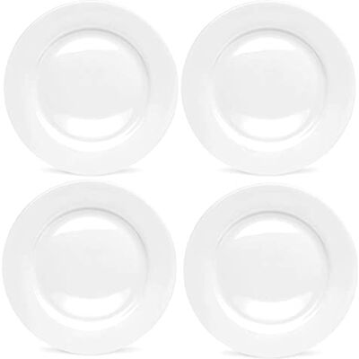 Royal Worcester x Wrendale Designs Set of 4 White Dinner Plates Fine Bone China Plate, Dishwasher & Microwave Safe, Suitable for Everyday Use or Entertaining, 27cm Royal Worcester x Wrendale Designs Set of 4 White Dinner Plates Fine Bone China Plate, Dishwasher & Microwave Safe, Suitable for Everyday Use or Entertaining, 27cm