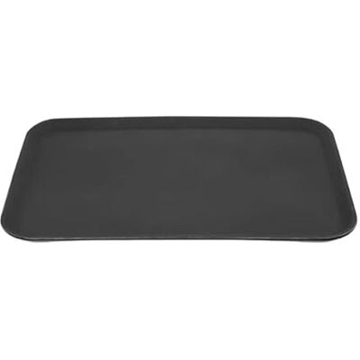 Olympia Kristallon Rectangular Tray Black Anti-Slip Fibreglass 455x655mm Olympia Kristallon Rectangular Tray Black Anti-Slip Fibreglass 455x655mm