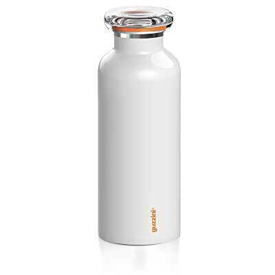 Guzzini Bottles, Polyester copolymer, Polypropylene, Stainless Steel, White, One Size Guzzini Bottles, Polyester copolymer, Polypropylene, Stainless Steel, White, One Size