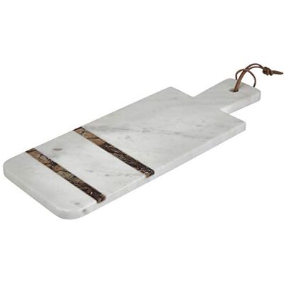 Premier Housewares Marble Serving Tray, Forest Marble, White/Brown 46cm Premier Housewares Marble Serving Tray, Forest Marble, White/Brown 46cm