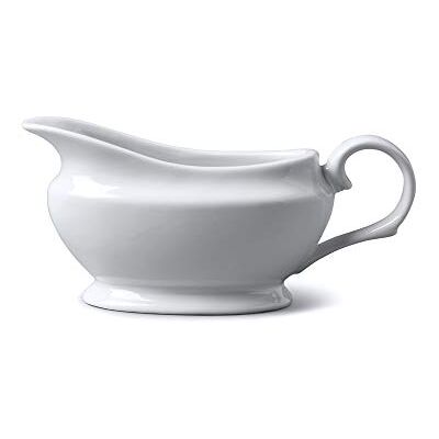 WM Bartleet & Sons 1750 T404 Traditional Porcelain Gravy and Sauce Boat 114ml, White WM Bartleet & Sons 1750 T404 Traditional Porcelain Gravy and Sauce Boat 114ml, White