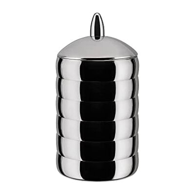 Alessi Kalistò 2 CB02 Kitchen box in 18/10 Stainless Steel with Knob in Aluminium, 114 cl Alessi Kalistò 2 CB02 Kitchen box in 18/10 Stainless Steel with Knob in Aluminium, 114 cl