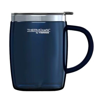 Thermos Translucent Desk Mug, Stainless Steel, Blue, S (Pack of 1), 450 ml Thermos Translucent Desk Mug, Stainless Steel, Blue, S (Pack of 1), 450 ml