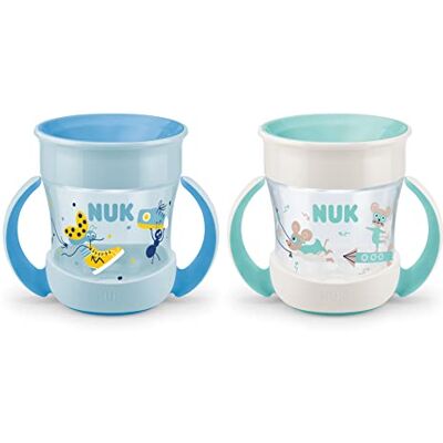 NUK Mini Magic Cup Sippy Cup 360 Anti-Spill Rim 6+ Months Easy Grip Handles - Sippy Cup NUK Mini Magic Cup Sippy Cup 360 Anti-Spill Rim 6+ Months Easy Grip Handles - Sippy Cup