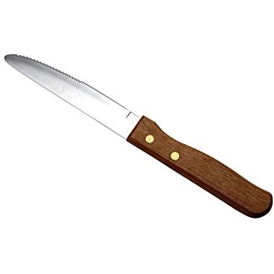 Genware NEV-STK-LWD Darkwood Steak Knife Handle, Large (Pack of 12) Genware NEV-STK-LWD Darkwood Steak Knife Handle, Large (Pack of 12)