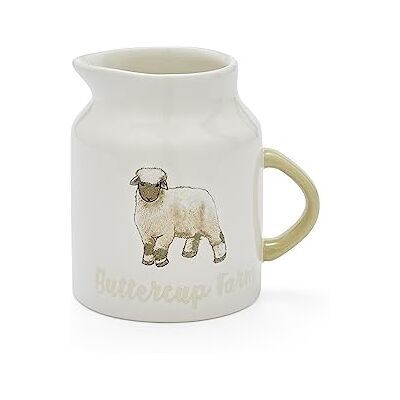 Cooksmart British Designed Milk Jug Ceramic Milk Jug for Milk Or Creamer Milk Jugs for All Type of Kitchens Buttercup Farm Cooksmart British Designed Milk Jug Ceramic Milk Jug for Milk Or Creamer Milk Jugs for All Type of Kitchens Buttercup Farm