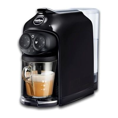 Lavazza , A Modo Mio Deséa Coffee Capsule Machine, with a Refined Glass Mug, Touch Interface, Sound Alerts, Automatic Shut-Off and Adjustable Grid, Dishwasher-Safe Components, 1500W, 220-240V, Black Lavazza , A Modo Mio Deséa Coffee Capsule Machine, with a Refined Glass Mug, Touch Interface, Sound Alerts, Automatic Shut-Off and Adjustable Grid, Dishwasher-Safe Components, 1500W, 220-240V, Black