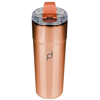 Drink Pod Metallic Range 450ml Coffee Flask, Copper, Stainless Steel Double Wall Insulated Travel Cup Drink Pod Metallic Range 450ml Coffee Flask, Copper, Stainless Steel Double Wall Insulated Travel Cup