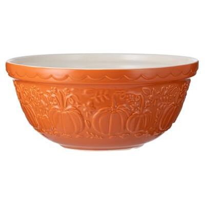 Mason Cash Harvest Pumpkin Mixing Bowl 4 Litre Embossed Earthenware Baking Bowl Size 12 Autumn Kitchen Prep Bowl for Dough, Cake Mix & Pastry Dishwasher Safe Mason Cash Harvest Pumpkin Mixing Bowl 4 Litre Embossed Earthenware Baking Bowl Size 12 Autumn Kitchen Prep Bowl for Dough, Cake Mix & Pastry Dishwasher Safe