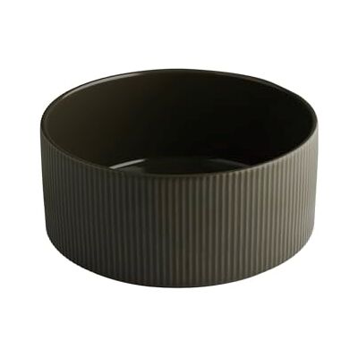 APS The Grid 19081 Bowl Porcelain Mud Brown Diameter 23 cm 2.5 litres APS The Grid 19081 Bowl Porcelain Mud Brown Diameter 23 cm 2.5 litres