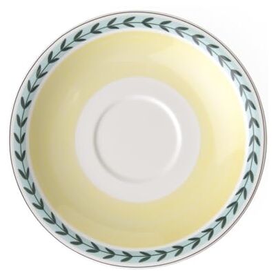 Villeroy & Boch Charm and Breakfast French Garden 20 cm Extra-Large Saucer Coffee Cup, White Villeroy & Boch Charm and Breakfast French Garden 20 cm Extra-Large Saucer Coffee Cup, White