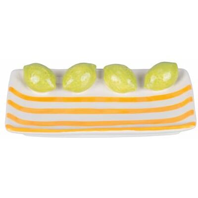 Tivoli Decorative Ceramic Saucer 15 x 8.5 cm, Lemon Design, Fruit Life Tivoli Decorative Ceramic Saucer 15 x 8.5 cm, Lemon Design, Fruit Life