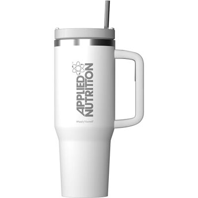 Applied Nutrition Cooler Tumbler Cup High-Efficiency Insulation Best Beverage Retention Ultimate Convenience Durable Design (1.2 Liters White) Applied Nutrition Cooler Tumbler Cup High-Efficiency Insulation Best Beverage Retention Ultimate Convenience Durable Design (1.2 Liters White)