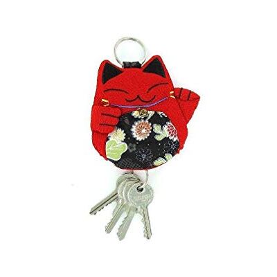 lachineuse Key Ring Japanese Maneki Neko Lucky Cat Design Mauve lachineuse Key Ring Japanese Maneki Neko Lucky Cat Design Mauve