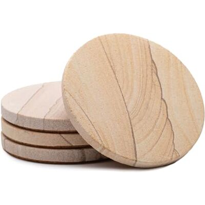 Thirstystone Brand-Desert Sand Coaster, Multicolor All Natural Sandstone-Durable Stone with Varying Patterns Every Original, Brown Thirstystone Brand-Desert Sand Coaster, Multicolor All Natural Sandstone-Durable Stone with Varying Patterns Every Original, Brown