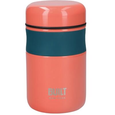 Built Flask, Vacuum Insulated for Hot & Cold Foods, Double Wall Stainless Steel, 490ml, Orange Built Flask, Vacuum Insulated for Hot & Cold Foods, Double Wall Stainless Steel, 490ml, Orange