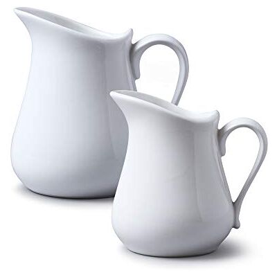 WM Bartleet & Sons - Porcelain Traditional Milk Jug - White - Jugs WM Bartleet & Sons - Porcelain Traditional Milk Jug - White - Jugs