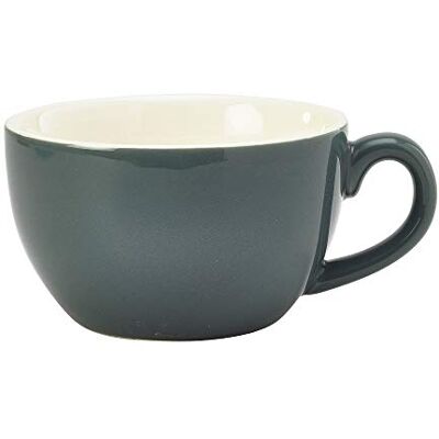 Genware Bowl Shaped Cup Grey 250ml/8.75oz, Single Genware Bowl Shaped Cup Grey 250ml/8.75oz, Single