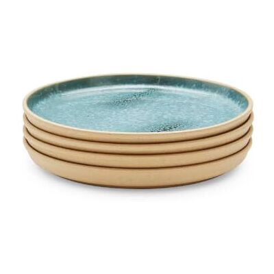 Portmeirion x Minerals 4-Piece Jade Side Plate Set (20cm) – Green Reactive Glaze Stoneware Plates for Starters, Desserts and Modern Everyday Tableware Portmeirion x Minerals 4-Piece Jade Side Plate Set (20cm) – Green Reactive Glaze Stoneware Plates for Starters, Desserts and Modern Everyday Tableware