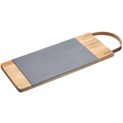 Artesa - Acacia Wood and Slate Serving Board - Black Artesa - Acacia Wood and Slate Serving Board - Black