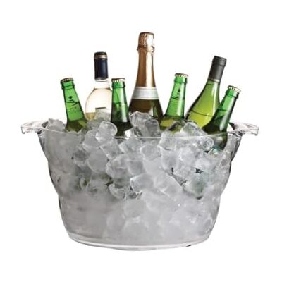 Bar Craft Large Drink Cooler - 10L Acrylic Beer Wine Champagne Basket Bar Craft Large Drink Cooler - 10L Acrylic Beer Wine Champagne Basket