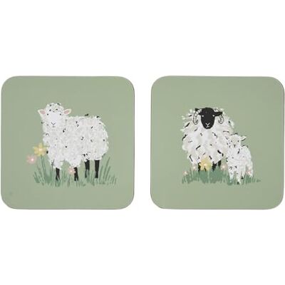 Ulster Weavers Green Woolly Sheep Animals Coasters Durable 100% Cork Coasters Set of 4 Pieces Size 10.5 x 10.5 x 0.5cm Coaster Set for Drinks/Cups/Mugs Kitchen Gifts Kitchen Accessories Ulster Weavers Green Woolly Sheep Animals Coasters Durable 100% Cork Coasters Set of 4 Pieces Size 10.5 x 10.5 x 0.5cm Coaster Set for Drinks/Cups/Mugs Kitchen Gifts Kitchen Accessories