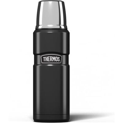 Thermos Stainless King 470ml Multi-Purpose Flask Original-Style Flask can be used as Travel Mug or Insulated Water Bottle for Daily Commute & Weekend Adventures – Gun Metal Thermos Stainless King 470ml Multi-Purpose Flask Original-Style Flask can be used as Travel Mug or Insulated Water Bottle for Daily Commute & Weekend Adventures – Gun Metal