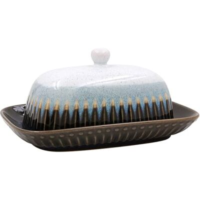 L & P Home & Gifts Lesser & Pavey Elements Reactive Glaze Ceramic Butter Dish L & P Home & Gifts Lesser & Pavey Elements Reactive Glaze Ceramic Butter Dish