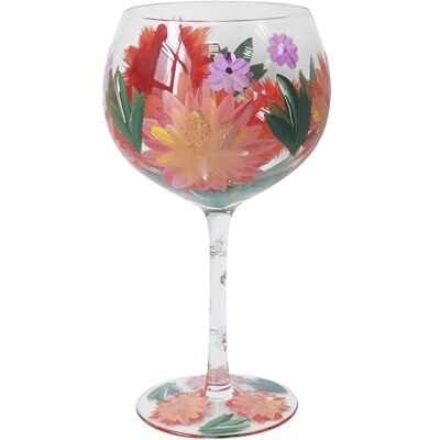 L & P Home & Gifts Lesser & Pavey Lynsey Johnstone Dahlias Gin Glass Hand Printed and Ml Floral Gin & Cocktail Glass Elegant Gift for Gin Lovers Stylish Drinking Glass for Wine, Cocktails & Parties L & P Home & Gifts Lesser & Pavey Lynsey Johnstone Dahlias Gin Glass Hand Printed and Ml Floral Gin & Cocktail Glass Elegant Gift for Gin Lovers Stylish Drinking Glass for Wine, Cocktails & Parties