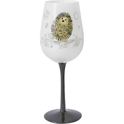 Lesser & Pavey Bug Art Hattie Hedgehog Wine Glass for Home, Kitchen, Restaurant & Parties Lovely Wine Glassware for Drinks Lovely Gift for Women, Men, Wedding & Christmas Lesser & Pavey Bug Art Hattie Hedgehog Wine Glass for Home, Kitchen, Restaurant & Parties Lovely Wine Glassware for Drinks Lovely Gift for Women, Men, Wedding & Christmas