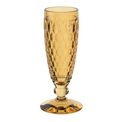Villeroy & Boch Boston Saffron Champagne Glass, 120 ml, Crystal Glass for Champagne and Sparkling Wine, Dishwasher-Safe, Yellow Villeroy & Boch Boston Saffron Champagne Glass, 120 ml, Crystal Glass for Champagne and Sparkling Wine, Dishwasher-Safe, Yellow