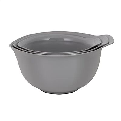 KitchenAid 3pc Nesting Mixing Bowl Set Charcoal Grey KitchenAid 3pc Nesting Mixing Bowl Set Charcoal Grey
