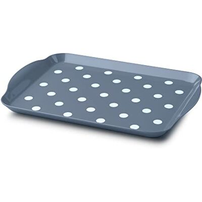 Zeal Melamine - Dotty Tray Small - Dark Blue - Serving Tray Zeal Melamine - Dotty Tray Small - Dark Blue - Serving Tray