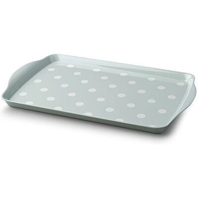 Zeal G203G Melamine Dotty Serving Design Tray (38x24cm) Sage Green Zeal G203G Melamine Dotty Serving Design Tray (38x24cm) Sage Green