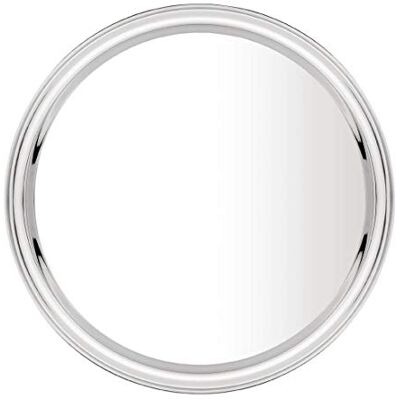 Olympia Stainless Steel Round Serving Tray Dishwasher Safe, 355mm Raised edge keeps drinks secure, while a stackable profile saves storage space. Lightweight yet durable for easy carrying. Olympia Stainless Steel Round Serving Tray Dishwasher Safe, 355mm Raised edge keeps drinks secure, while a stackable profile saves storage space. Lightweight yet durable for easy carrying.